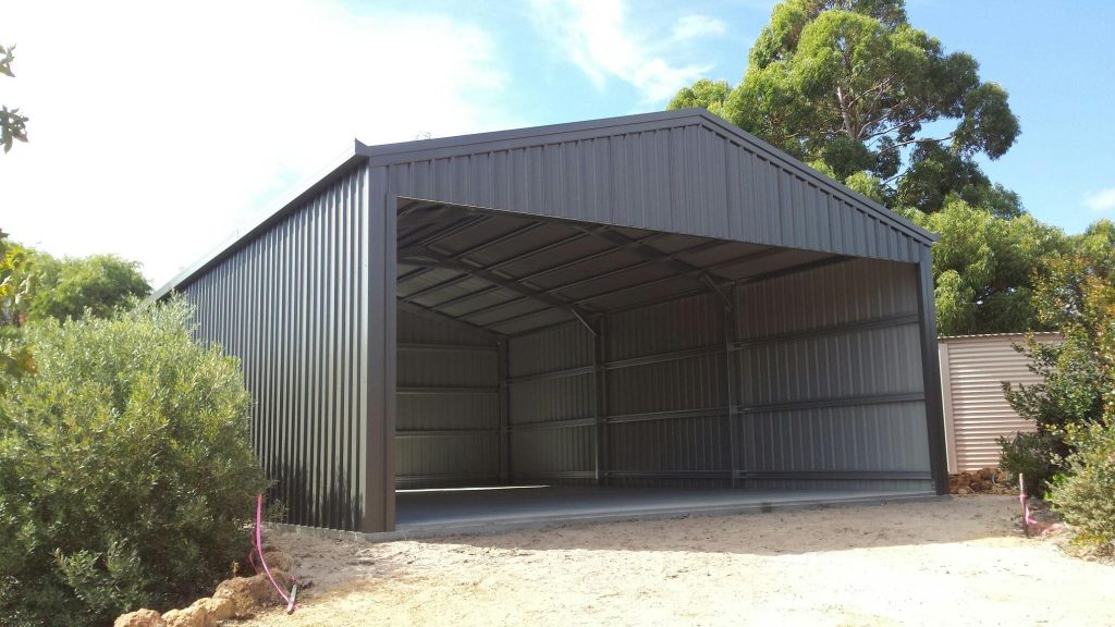 7 x 10 Open Front Shed for storage of boat & caravan
